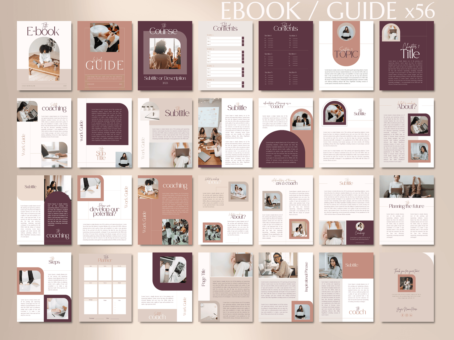 Editable Ebook, Guide, Lead Magnet, Checklist, Worksheets, Planners Canva Templates