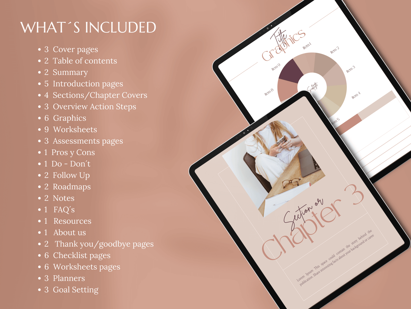 Workbook, Lead Magnet, Course, Checklist, Worksheets, Planners, Goals Setting Templates