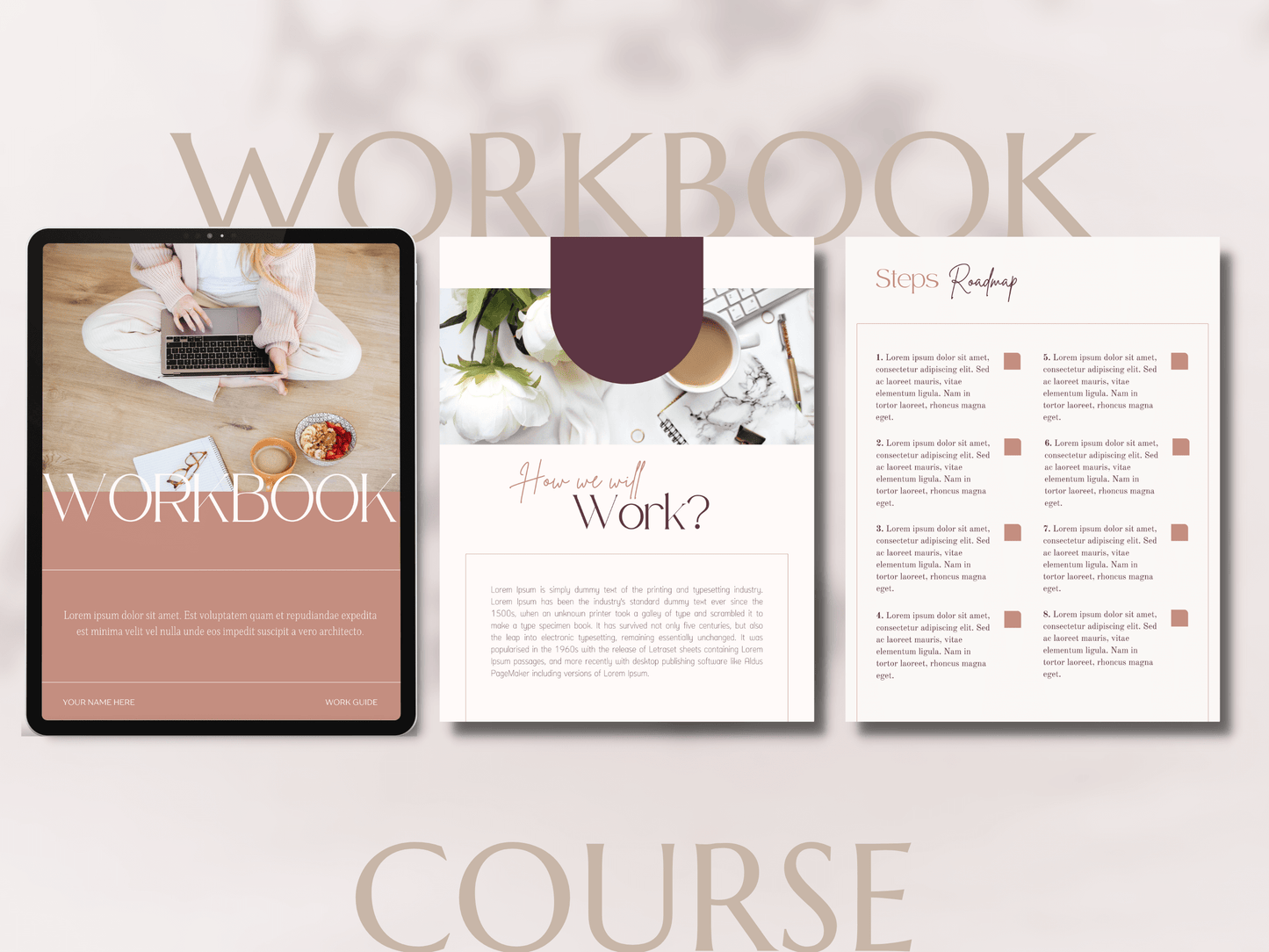 Workbook, Lead Magnet, Course, Checklist, Worksheets, Planners, Goals Setting Templates