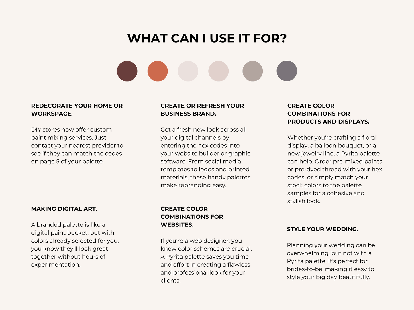 sophisticated color palette