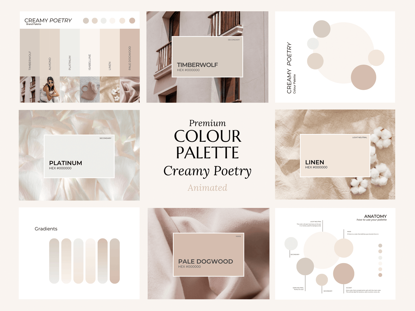 Creamy Poetry | Elegant Neutral Canva Color Palette for Branding