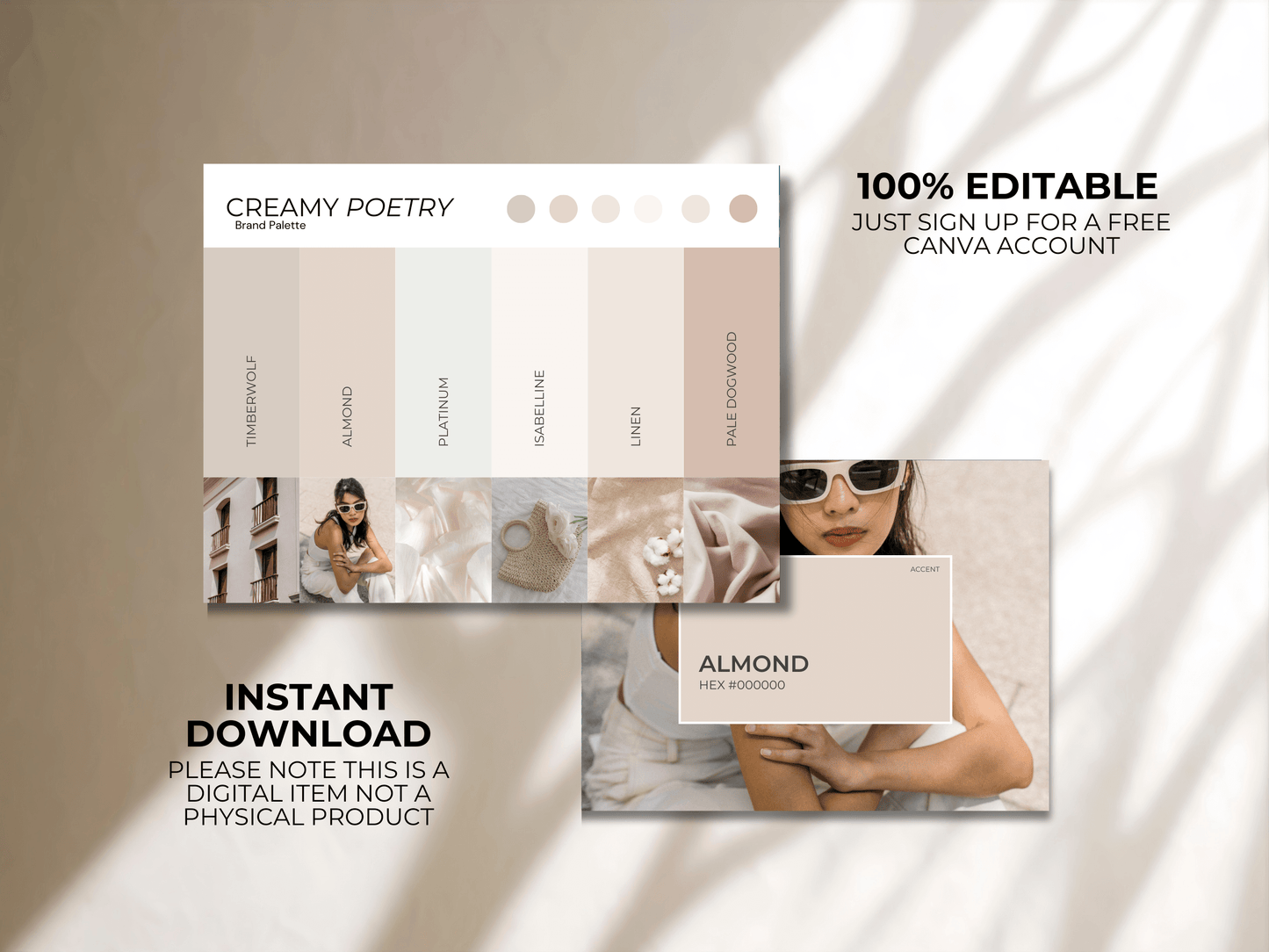 Creamy Poetry | Elegant Neutral Canva Color Palette for Branding