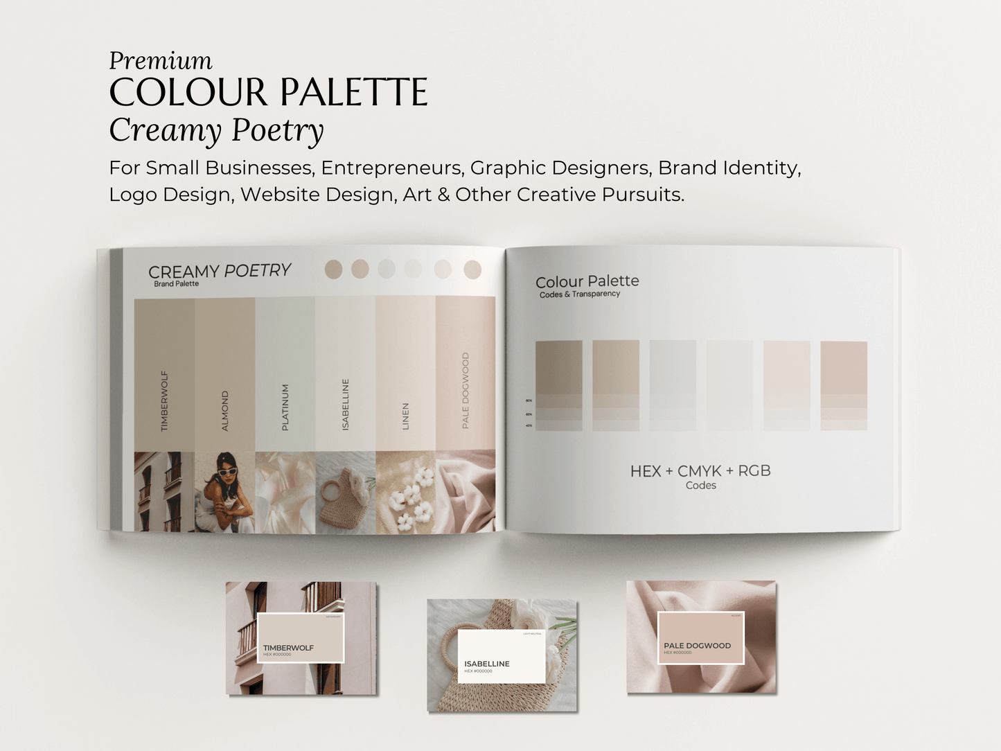 Creamy Poetry | Elegant Neutral Canva Color Palette for Branding
