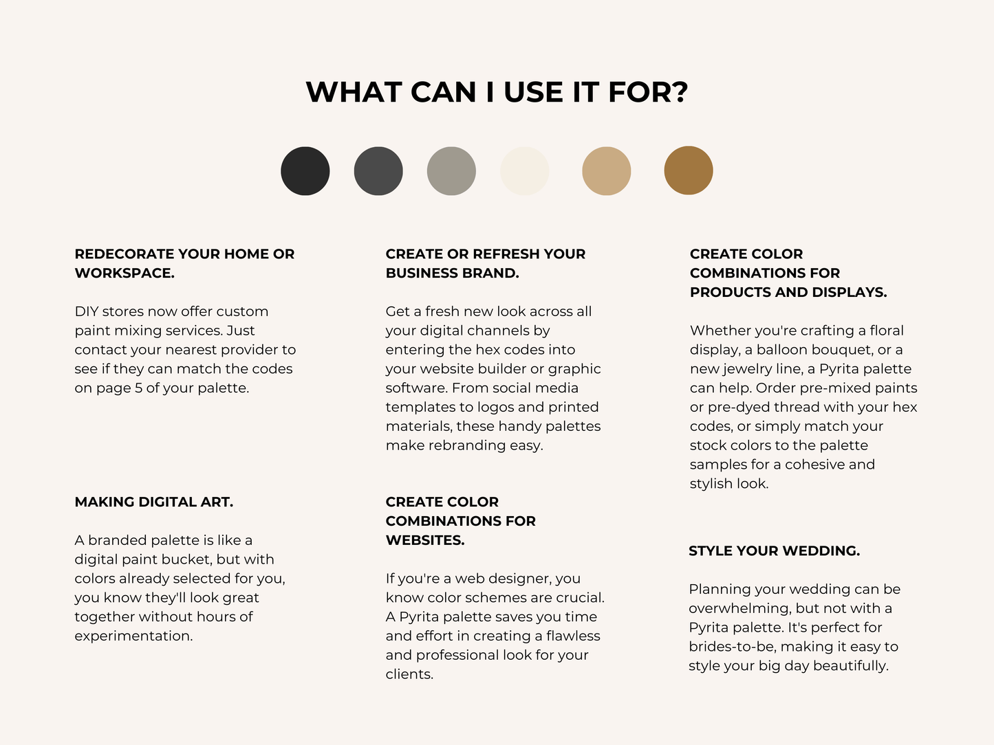 Golden Luxury | Luxury Brand Colour Palette | Editable Canva Template with Hex Codes | Black Beige Gold Palette