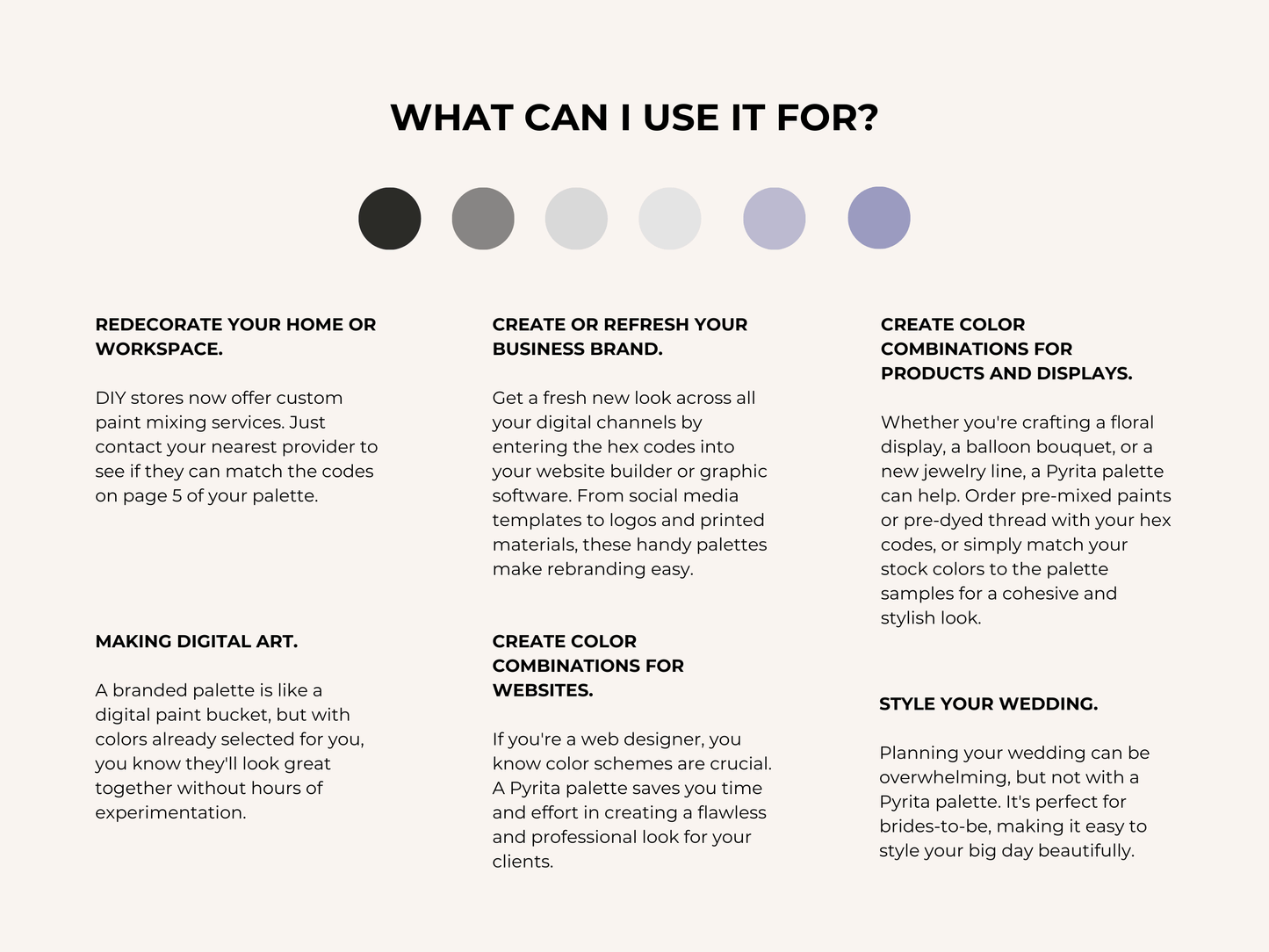 Moonlit Amethyst | Modern Brand Palette | Premium Editable Canva Colour Palette with Hex Codes | Black, Gray, Pruple