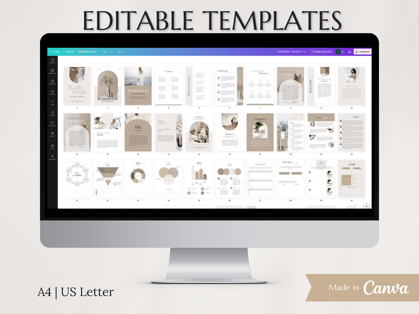 Worbook Canva Templates