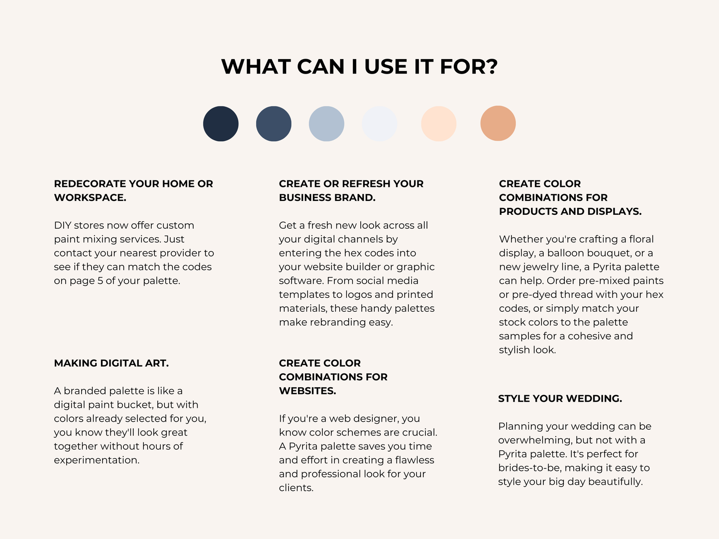 Sapphire Sunset | Modern Brand Palette | Premium Canva Colour Palette with Hex Codes | Blue + Peach Branding Kit