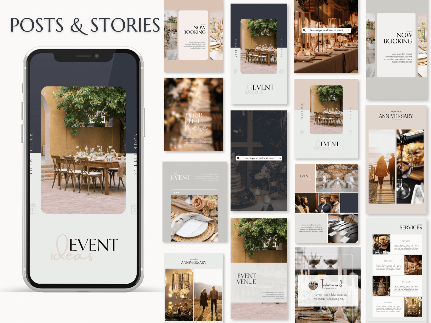 ALICE | EVENT - WEDDING PLANNER | Editable Personal Branding Kit | Canva Templates - Logos, Brand Board, Business Card, Email Signature, Social Media Kit