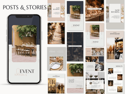 ALICE | EVENT - WEDDING PLANNER | Editable Personal Branding Kit | Canva Templates - Logos, Brand Board, Business Card, Email Signature, Social Media Kit
