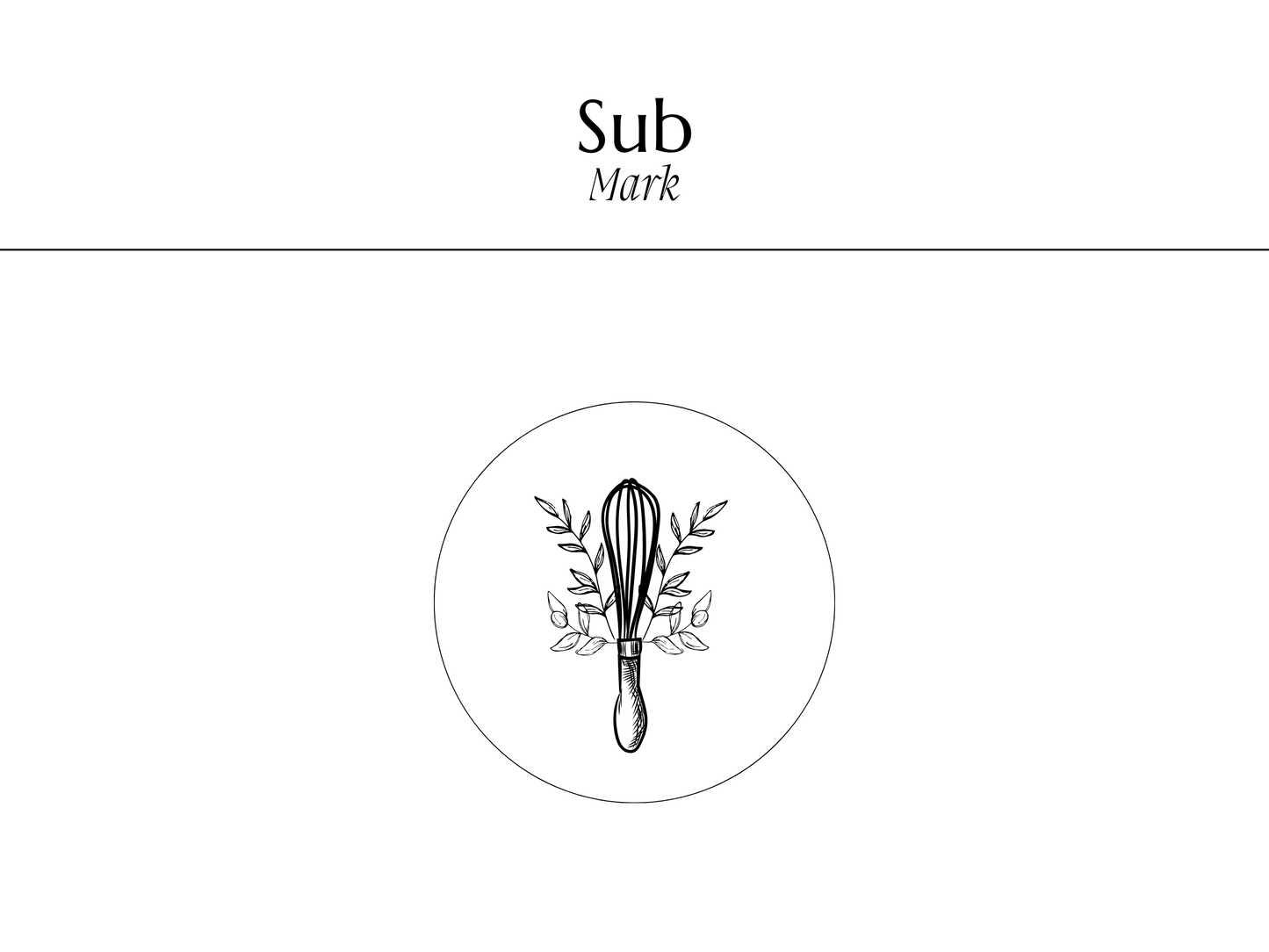 AMBER | Bakery Logo Kit | DIY Canva Design Template, Black & White Elegant Branding