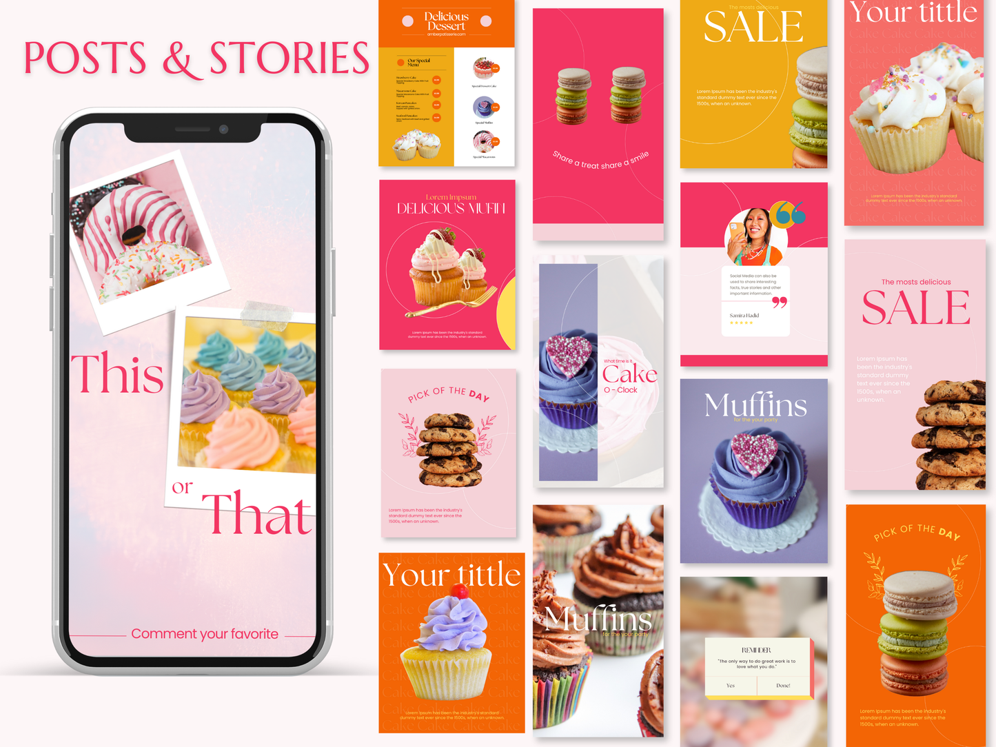 AMBER | BAKER - CHEF | Editable Personal Branding Kit | Canva Templates - Logos, Brand Board, Business Card, Email Signature, Social Media Kit