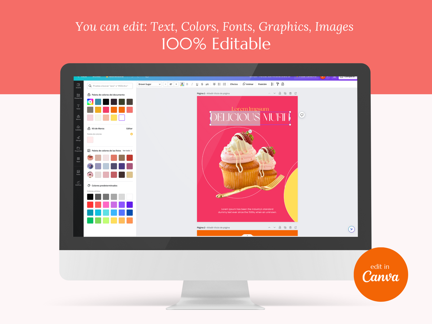 AMBER | BAKER - CHEF | Editable Personal Branding Kit | Canva Templates - Logos, Brand Board, Business Card, Email Signature, Social Media Kit