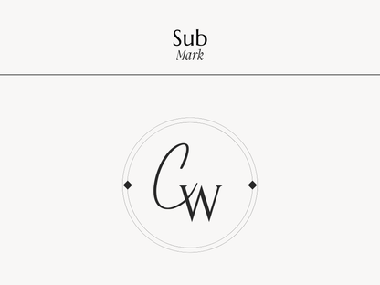 CHARLOTTE | Coach & Expert Logo Kit | DIY Canva Template, Elegant Black & White Design