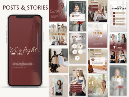 DANIELLE | LAWYER | Editable Personal Branding Kit | Canva Templates - Logos, Brand Board, Business Card, Email Signature, Social Media Kit