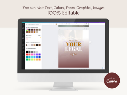 DANIELLE | LAWYER | Editable Personal Branding Kit | Canva Templates - Logos, Brand Board, Business Card, Email Signature, Social Media Kit