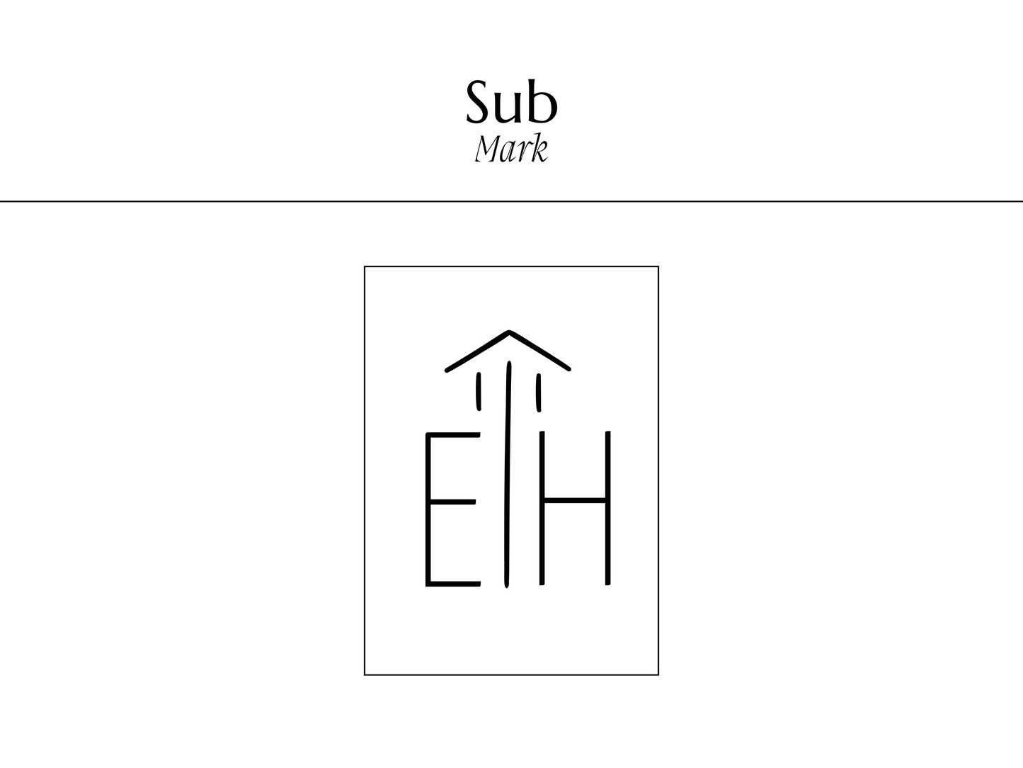 EMILY | Realtor, Architect & Interior Designer Logo Kit | DIY Black & White Canva Template