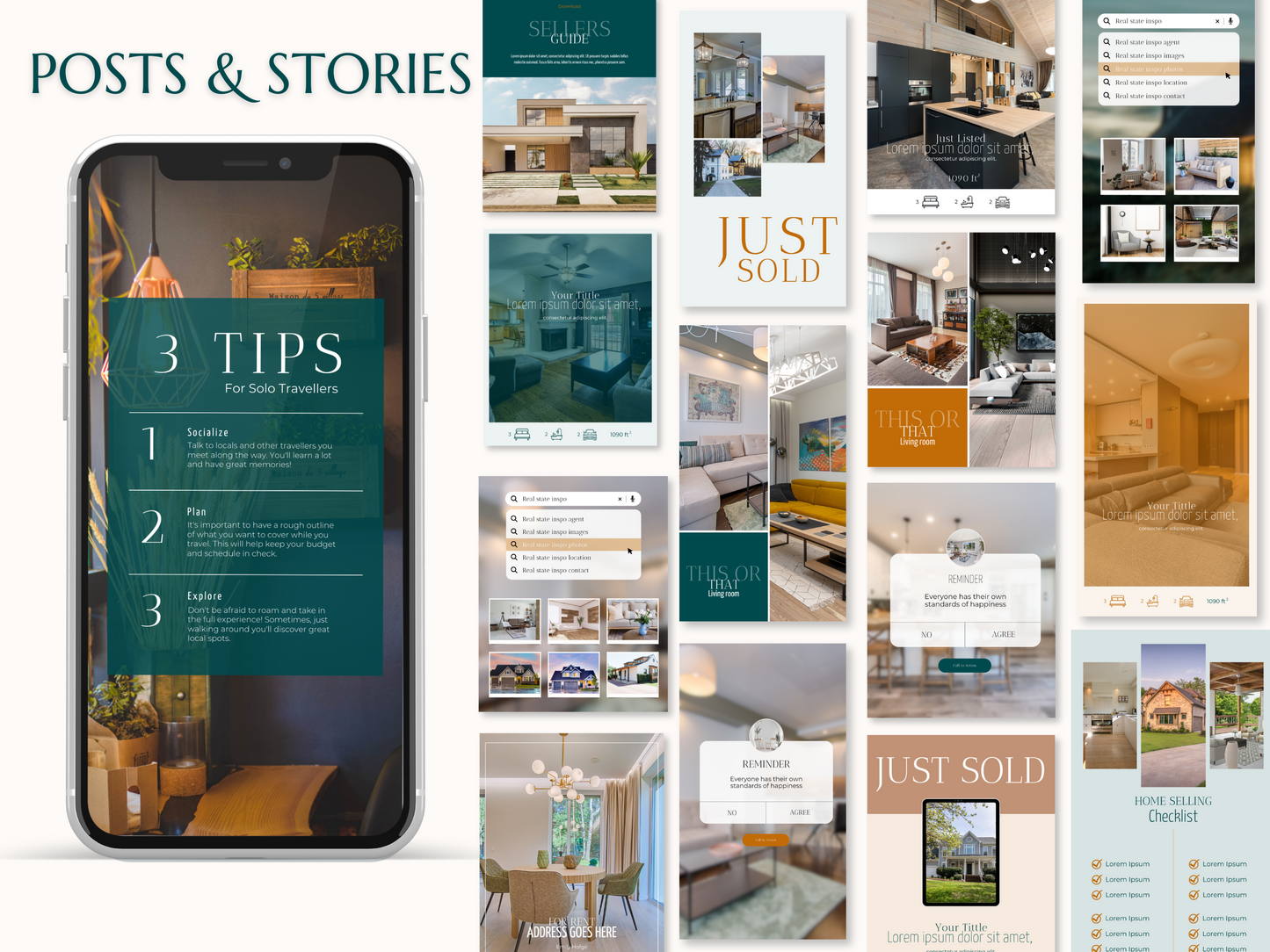 EMILY | REALTOR - REAL ESTATE - ARCHITECT - INTERIOR DESIGNER | DYI Personal Branding Kit | Canva Templates - Logos, Brand Board, Business Card, Email Signature, Social Media Kit