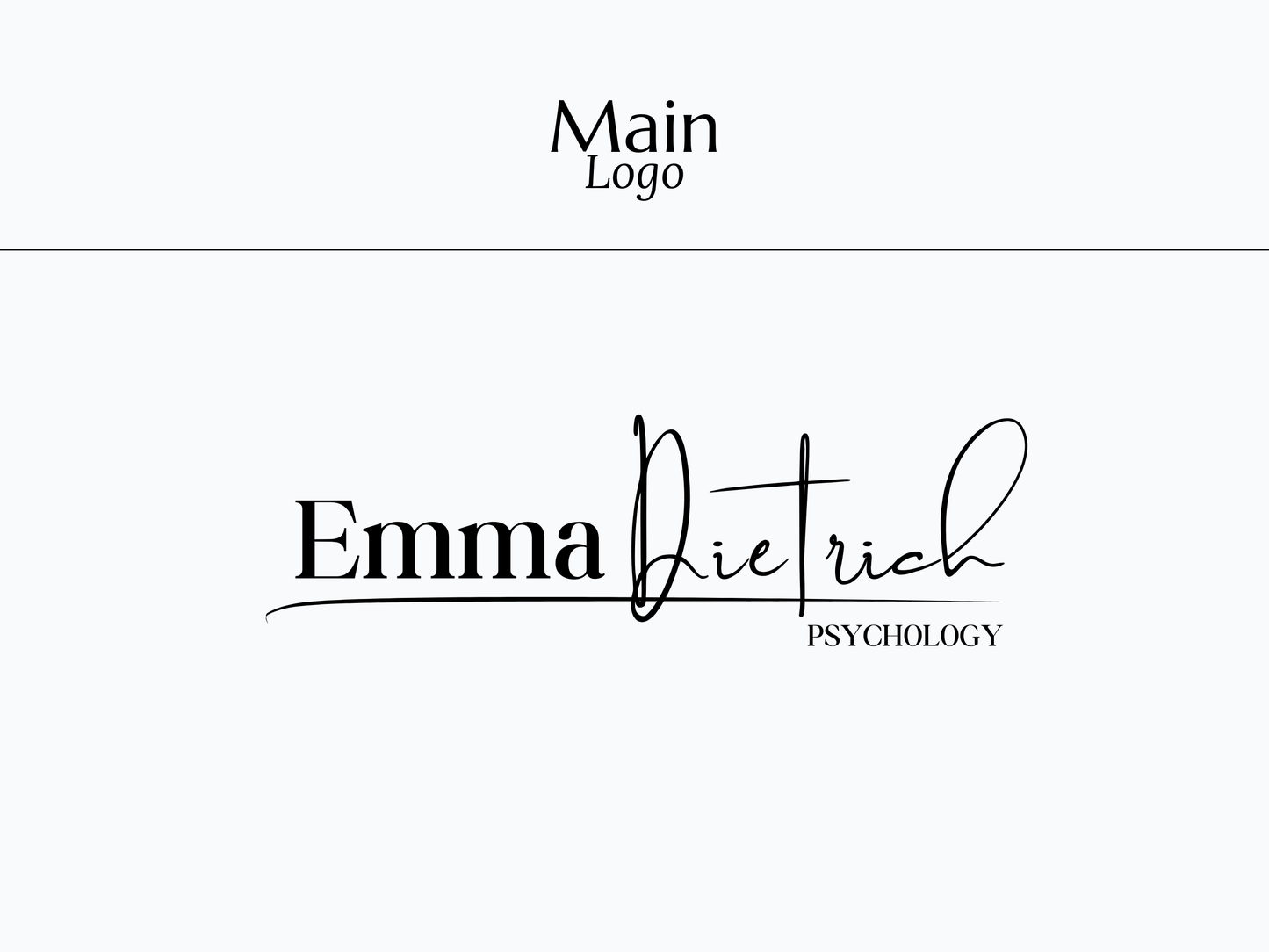EMMA | Coach - Expert | DIY Logo Design Template, Editable Logo Package, Custom Logo for Business, Modern Logo Set, Black and White Logo Kit, Instant Download