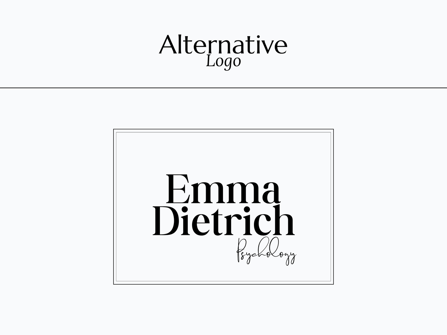 EMMA | Coach - Expert | DIY Logo Design Template, Editable Logo Package, Custom Logo for Business, Modern Logo Set, Black and White Logo Kit, Instant Download