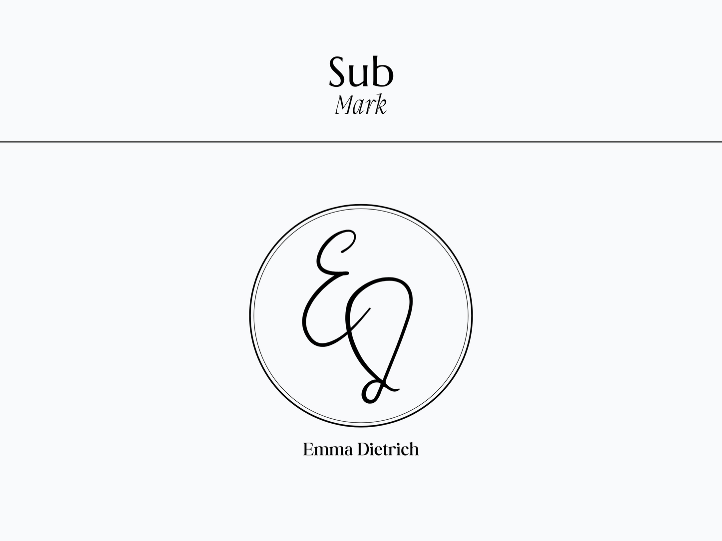 EMMA | Coach - Expert | DIY Logo Design Template, Editable Logo Package, Custom Logo for Business, Modern Logo Set, Black and White Logo Kit, Instant Download