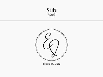 EMMA | Coach - Expert | DIY Logo Design Template, Editable Logo Package, Custom Logo for Business, Modern Logo Set, Black and White Logo Kit, Instant Download