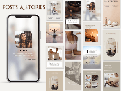 EMMA | THERAPIST - COACH - BEAUTY | DYI Full Personal Branding Kit | Canva Templates - Logos, Brand Board, Business Card, Email Signature, Social Media Kit