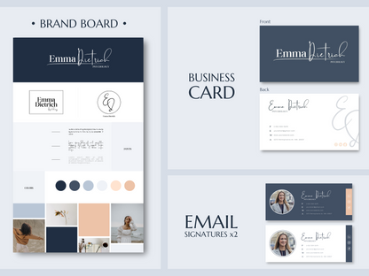 EMMA | COACH EXPERT | DYI Profesional Branding Kit | Canva Templates - Logos, Brand Board, Business Card, Email Signature, Social Media Kit