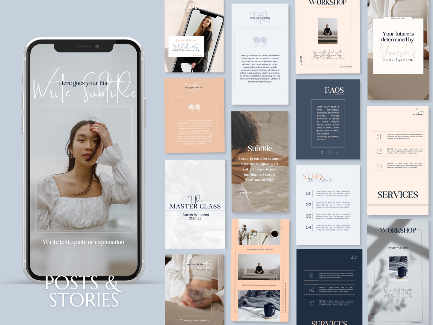 EMMA | COACH EXPERT | DYI Profesional Branding Kit | Canva Templates - Logos, Brand Board, Business Card, Email Signature, Social Media Kit
