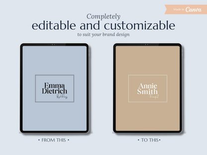 EMMA | COACH EXPERT | DYI Profesional Branding Kit | Canva Templates - Logos, Brand Board, Business Card, Email Signature, Social Media Kit