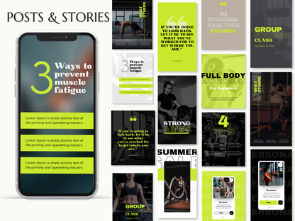 FELIX | TRAINER - FITNESS | Editable Personal Branding Kit | Canva Templates - Logos, Brand Board, Business Card, Email Signature, Social Media Kit