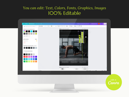 FELIX | TRAINER - FITNESS | Editable Personal Branding Kit | Canva Templates - Logos, Brand Board, Business Card, Email Signature, Social Media Kit