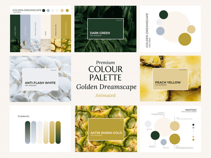 Golden Dreamscape | Premium Canva Color Palette with Hex Codes