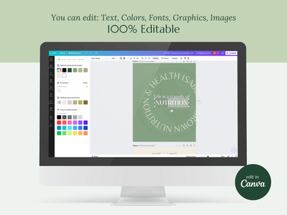 ISABELLA | NUTRITIONIST - COACH - TRAINER | Editable DIY Branding Pack | Canva Templates - Logos, Brand Board, Business Card, Email Signature, Social Media Kit