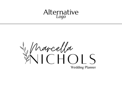 MARCELLA | Wedding & Event Planner Logo Kit | DIY Black & White Canva Branding Design