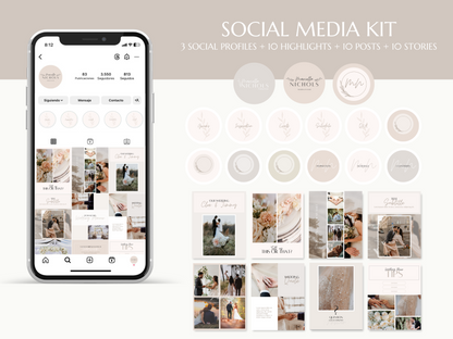 MARCELLA | WEDDING - EVENT PLANNER | DYI Personal Branding Kit | Canva Templates - Logos, Brand Board, Business Card, Email Signature, Social Media Kit