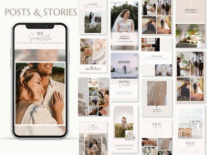 MARCELLA | WEDDING - EVENT PLANNER | DYI Personal Branding Kit | Canva Templates - Logos, Brand Board, Business Card, Email Signature, Social Media Kit