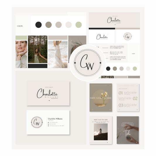 PYRITASTUDIO_CHARLOTTE | COACH | Editable Professional Branding Kit