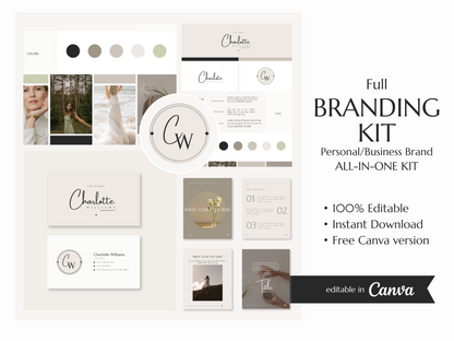 PYRITASTUDIO_CHARLOTTE | COACH | Editable Professional Branding Kit