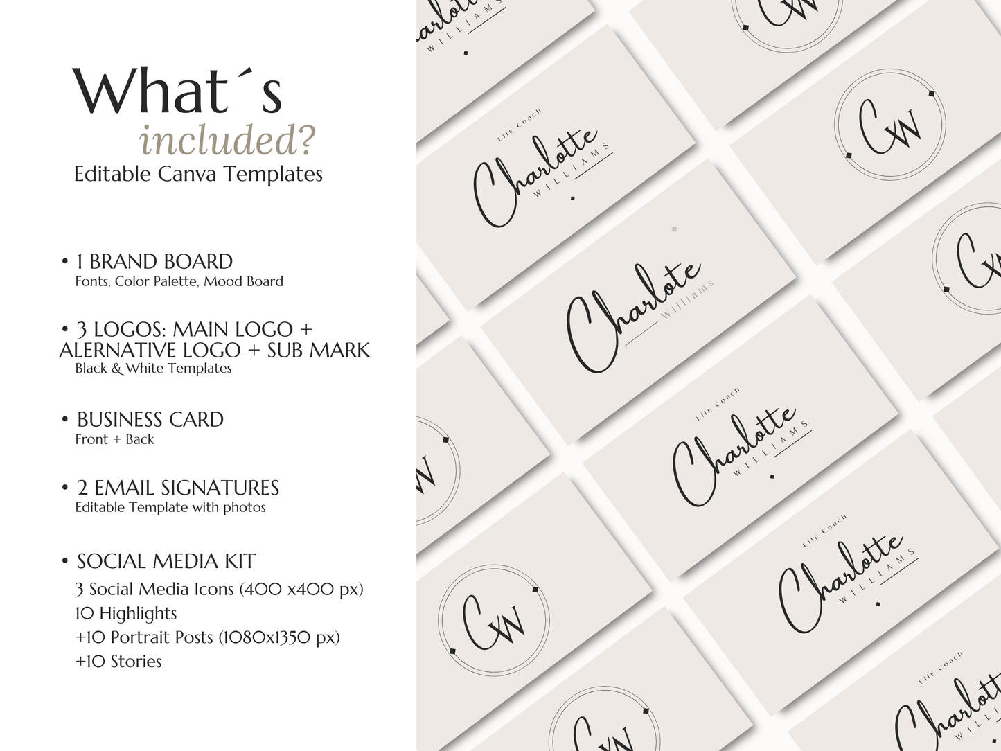 PYRITASTUDIO_CHARLOTTE | COACH | Editable Professional Branding Kit