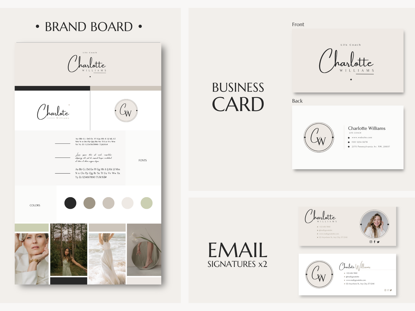 PYRITASTUDIO_CHARLOTTE | COACH | Editable Professional Branding Kit