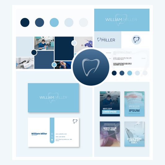 PYRITASTUDIO_WILLIAM | DENTIST | | Editable Professional Branding Kit