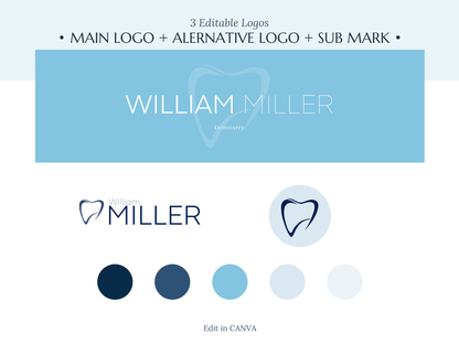 PYRITASTUDIO_WILLIAM | DENTIST | | Editable Professional Branding Kit